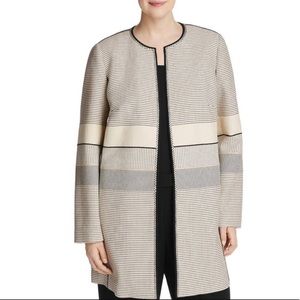 Lafayette 148 New York PRIA Coat Open Striped